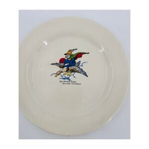 Old Mother Goose DURALINE GRINDLEY HOTELWARE Plate Vintage England Montreal